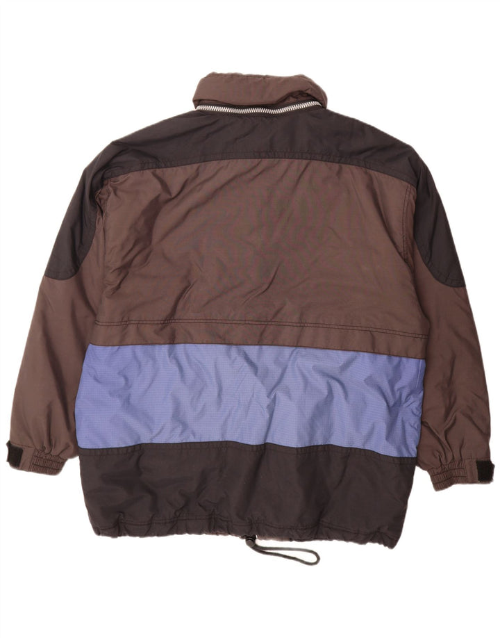 Jachetă de schi pentru bărbați C&A Rodeo cu glugă, UK 44 2XL, maro, nailon color bloc