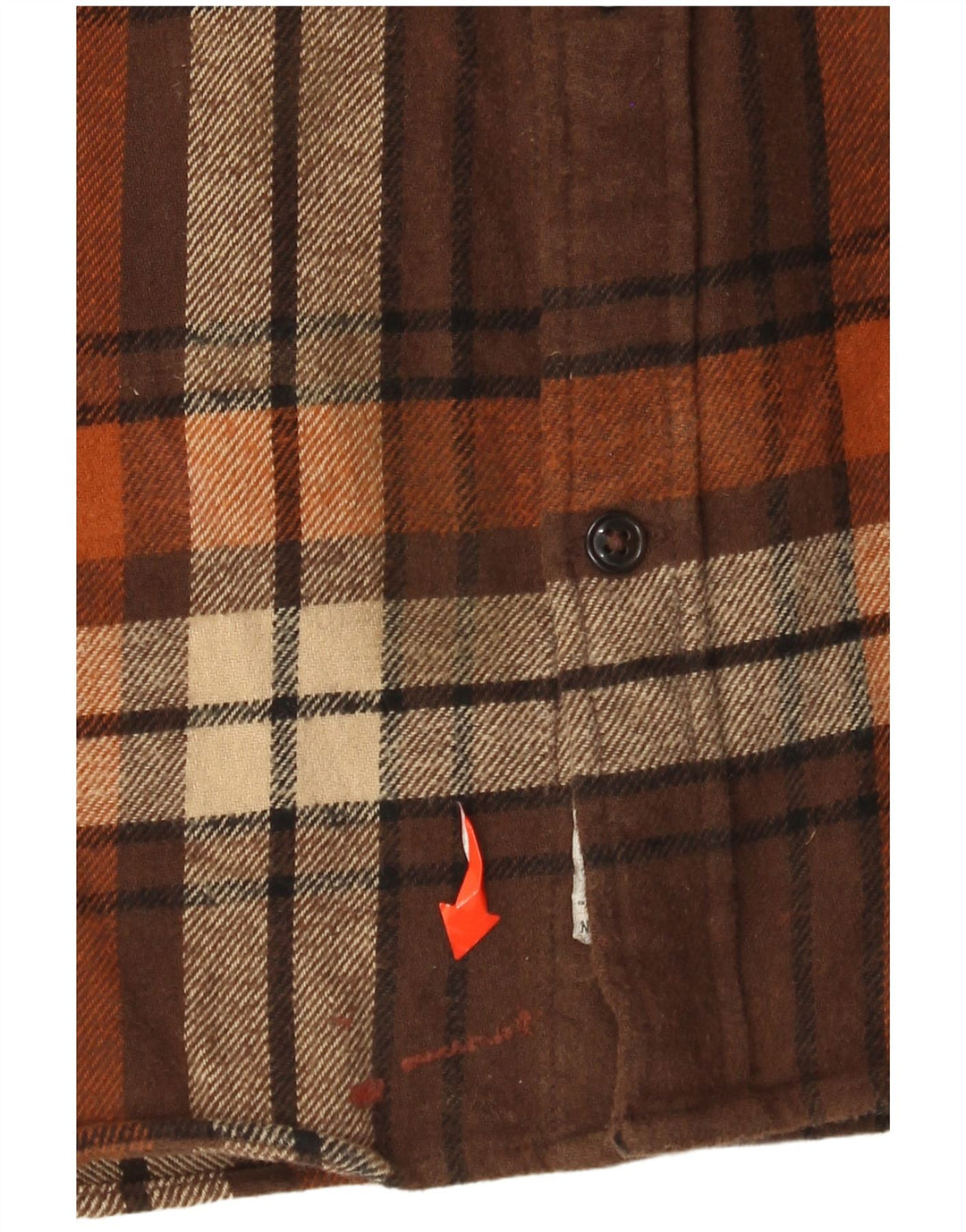 Cămașă de flanel pentru bărbați JACK & JONES XL din bumbac carouri maro