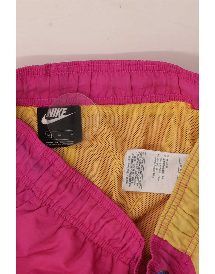 Pantaloni scurți sport pentru bărbați Nike, roz mediu, nailon color bloc