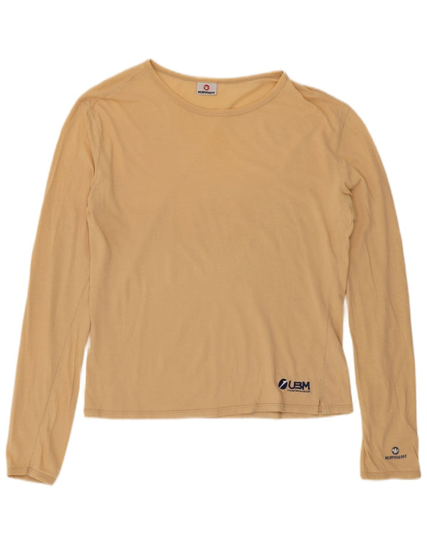 Murphy & Nye Top pentru femei cu mânecă lungă UK 18 XL bumbac bej