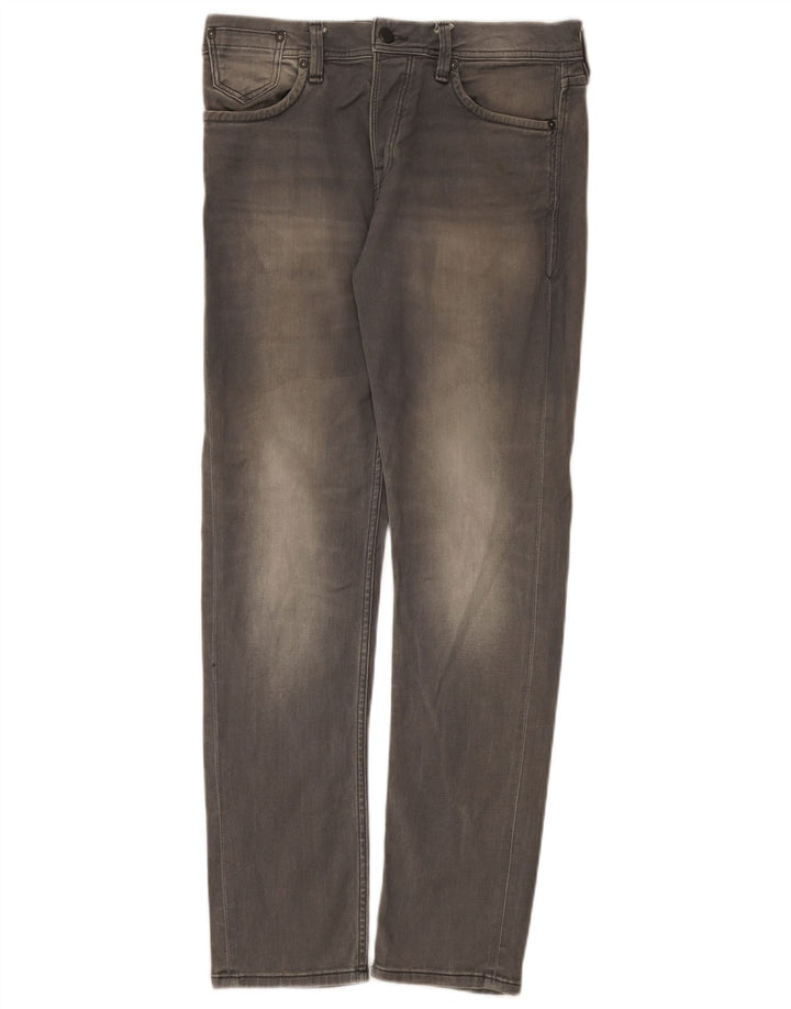 Blugi slim pentru bărbați Jack & Jones W29 L32 bumbac gri
