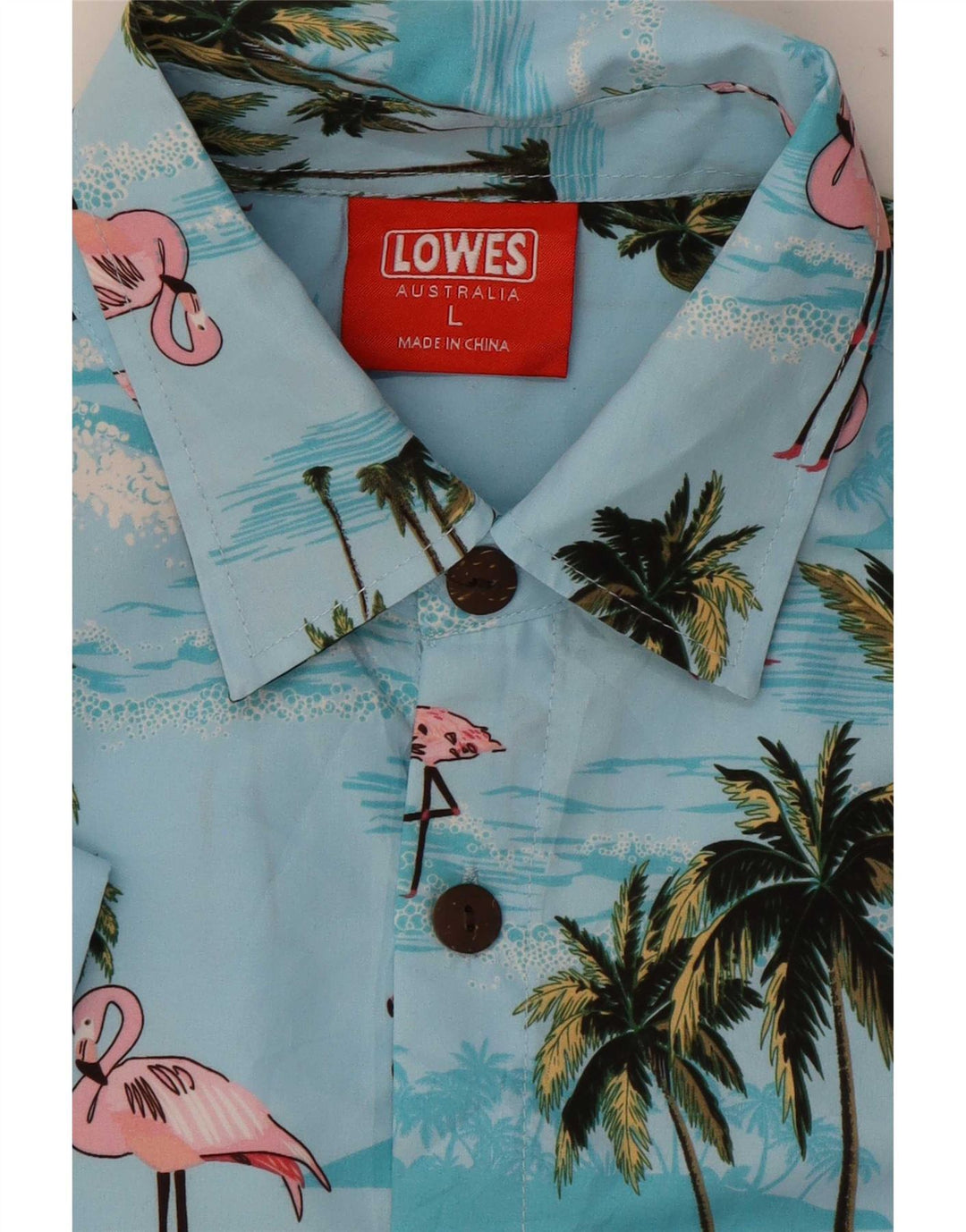 Cămașă cu mânecă scurtă pentru bărbați Lowes, albastru mare