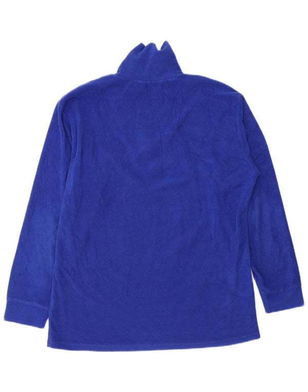 Fila Mens Zip Neck Fleece Jumper IT 56 XL Blue Polyester