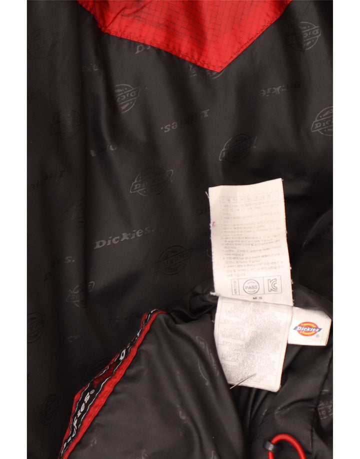 Jachetă căptușită cu glugă pentru bărbați Dickies UK 38 Medium Red Colorblock Nylon