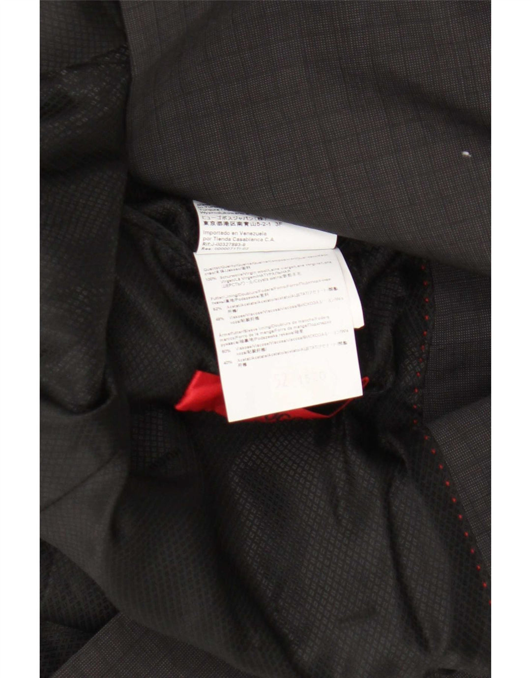 Blazer pentru bărbați Hugo Boss cu 2 nasturi EU 52 XL Lână virgină gri