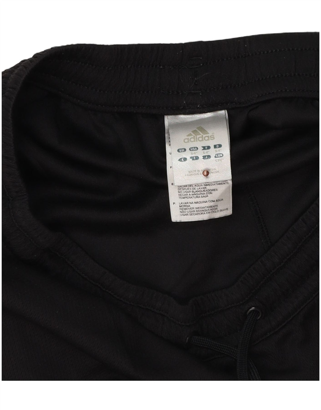 Pantaloni scurti sport ADIDAS pentru femei UK 10 Poliester negru mic