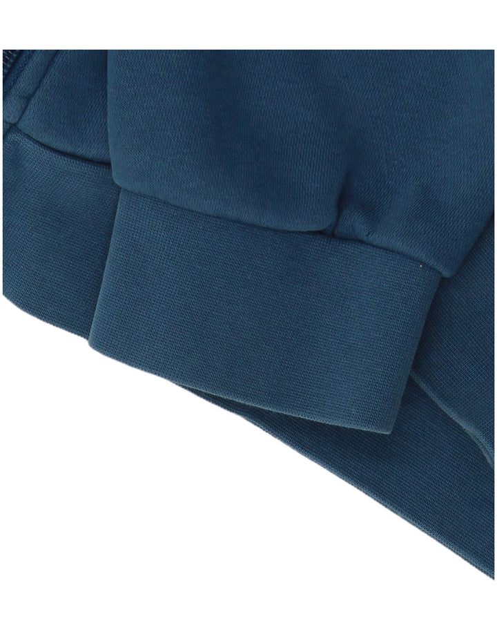 Pulover cu capota cu fermoar Adidas pentru bărbați, mare, albastru, poliester