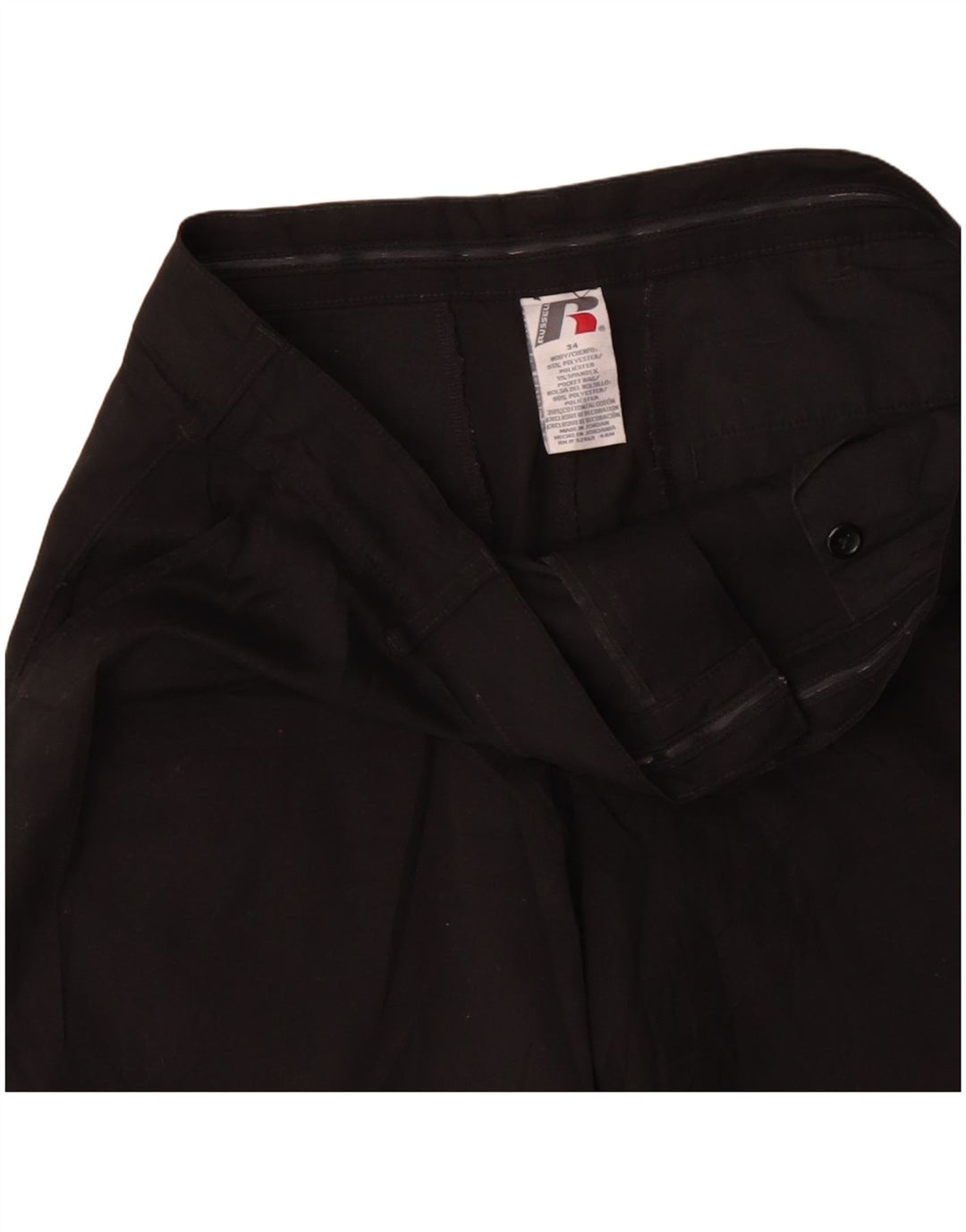 Pantaloni scurți chino pentru bărbați RUSSELL ATHLETIC W34 Poliester negru mare