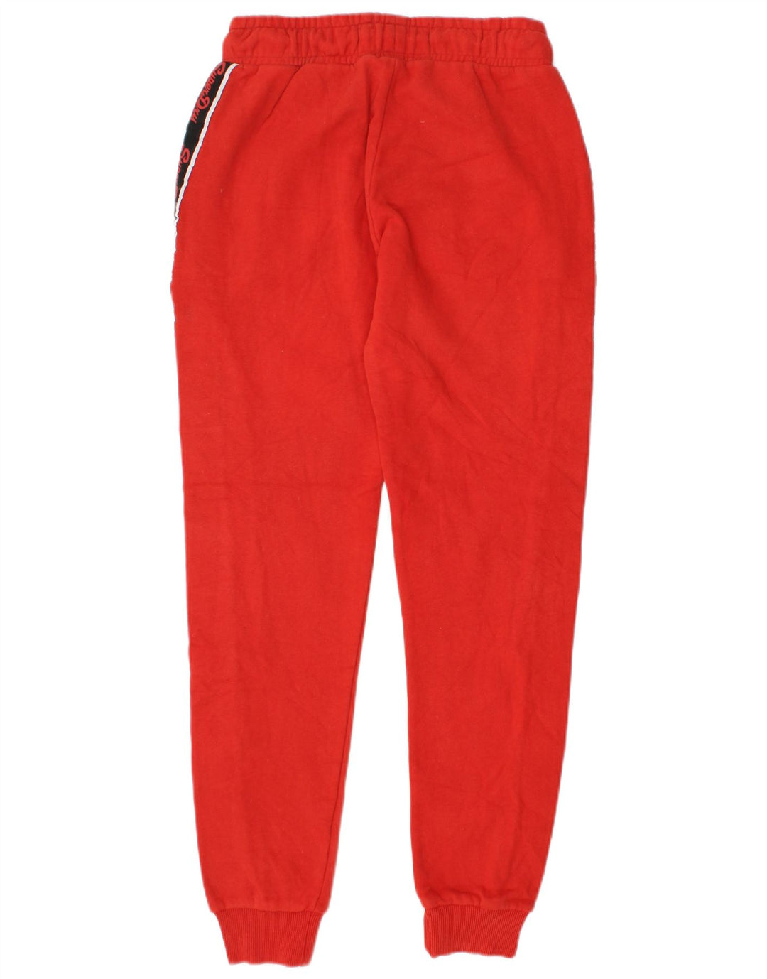 SUPERDRY Pantaloni de trening grafic pentru femei Pantaloni de jogging UK 6 XS Red Colorblock