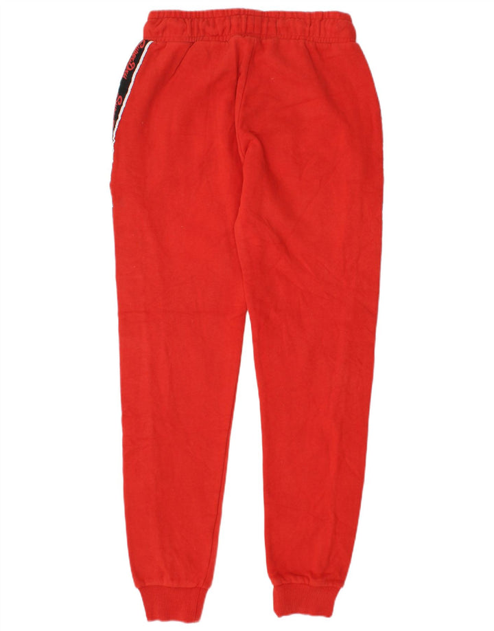 SUPERDRY Pantaloni de trening grafic pentru femei Pantaloni de jogging UK 6 XS Red Colorblock
