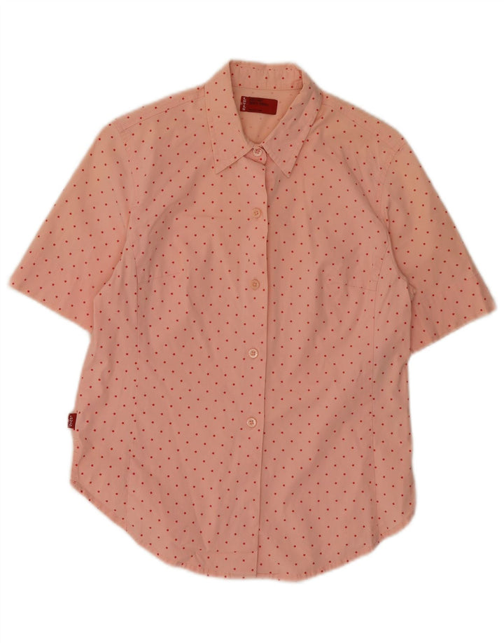Cămașă Levi's pentru femei cu model abstract, UK 10, bumbac roz mic