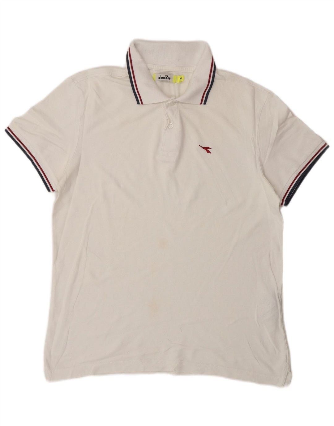 DIADORA Tricou Polo Barbati Bumbac Alb Mediu