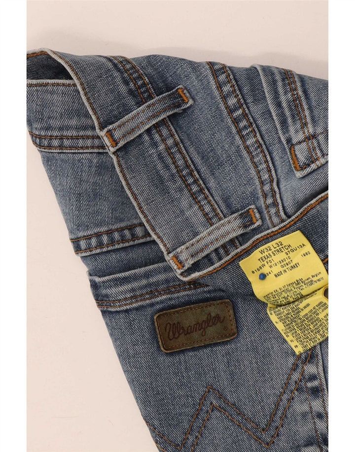 Pantaloni scurți Wrangler pentru bărbați Texas Stretch din denim W32, bumbac albastru mare