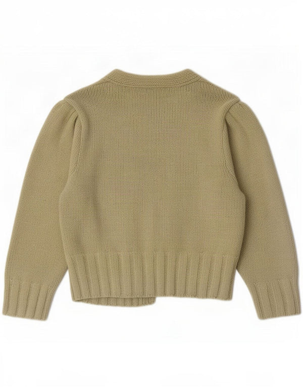 Pulover cardigan deschis pentru femei Zara UK 14 mare, verde, bumbac