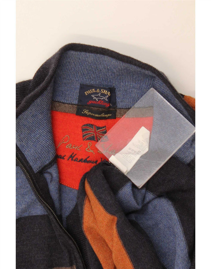 Pulover pentru bărbați Paul & Shark, cu fermoar și gât, mare, multicolor