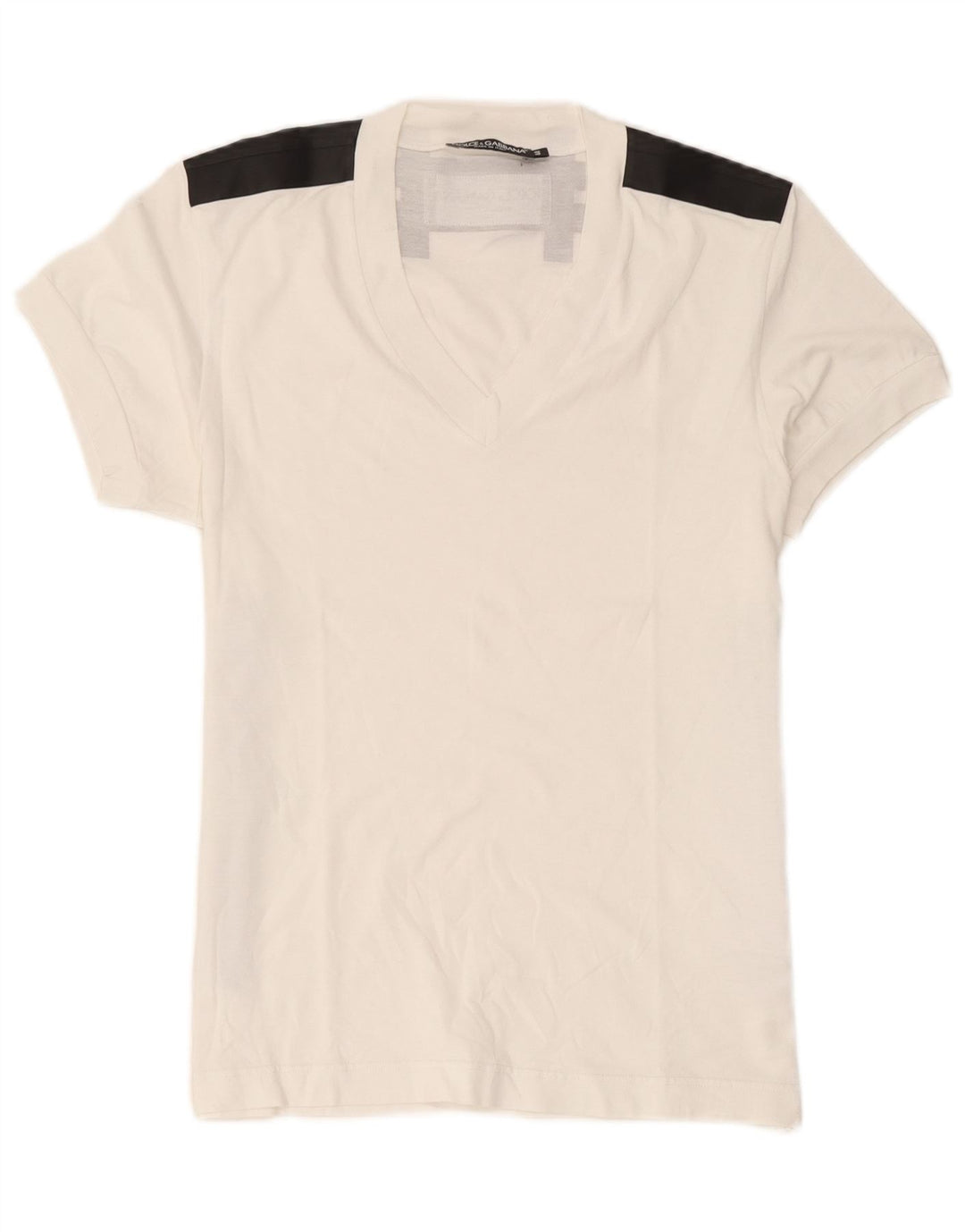 Tricou grafic Dolce & Gabbana pentru femei Top IT 44 Medium White Colorblock