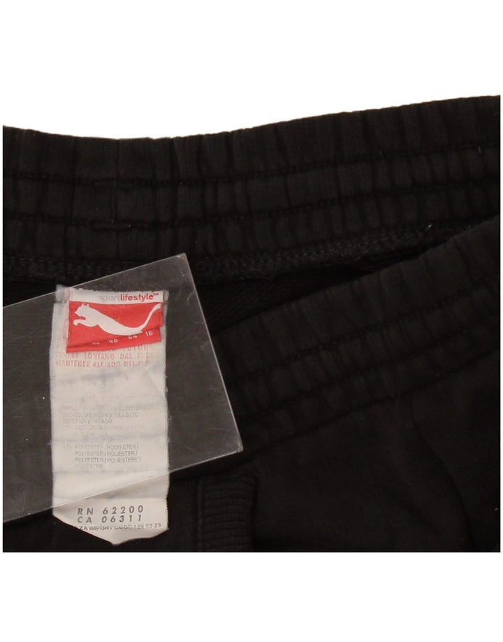 Pantaloni de trening PUMA pentru femei Joggeri UK 16, bumbac negru mare
