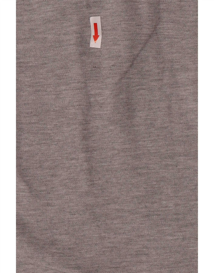 Tricou polo Lotto Life's pentru bărbați, gri mediu cu pete