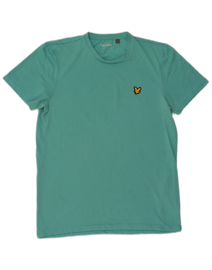LYLE & SCOTT Tricou pentru bărbați Top din bumbac turcoaz mediu