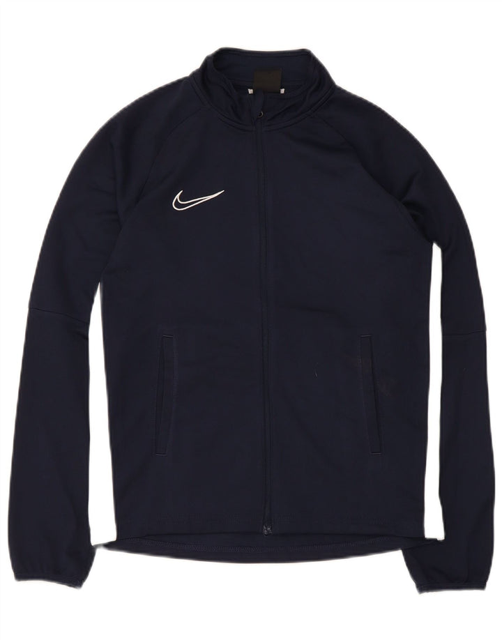 Jachetă de trening Nike Dri Fit pentru băieți 12-13 ani, mare, bleumarin