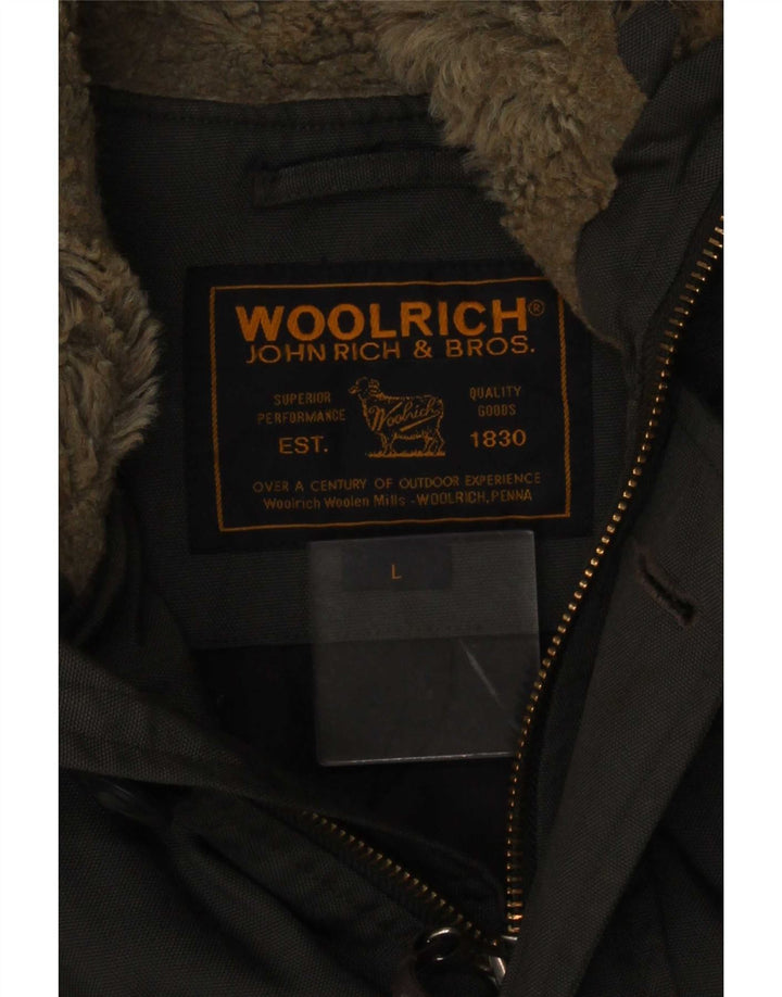 Jachetă parka cu glugă pentru bărbați Woolrich UK 40 mare gri