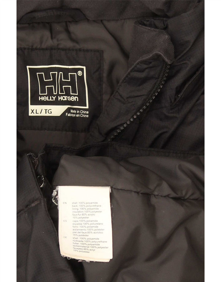 Jachetă parka cu glugă pentru femei Helly Hansen UK 18 XL Poliamidă neagră