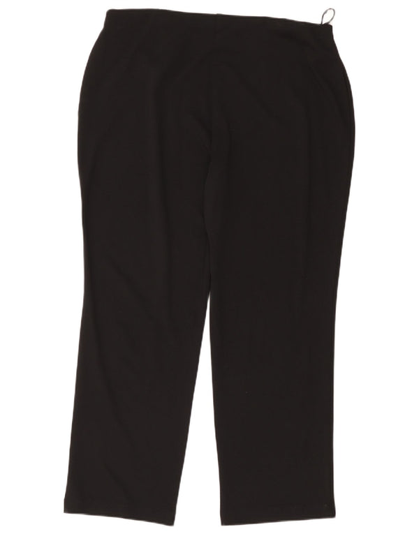 Pantaloni tăiați drept pentru femei Marks & Spencer UK 18 XL W38 L26 Negru