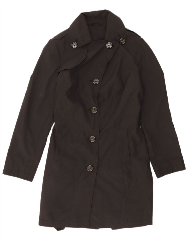 Trench pentru femei Marks & Spencer UK 14 Poliester negru mare