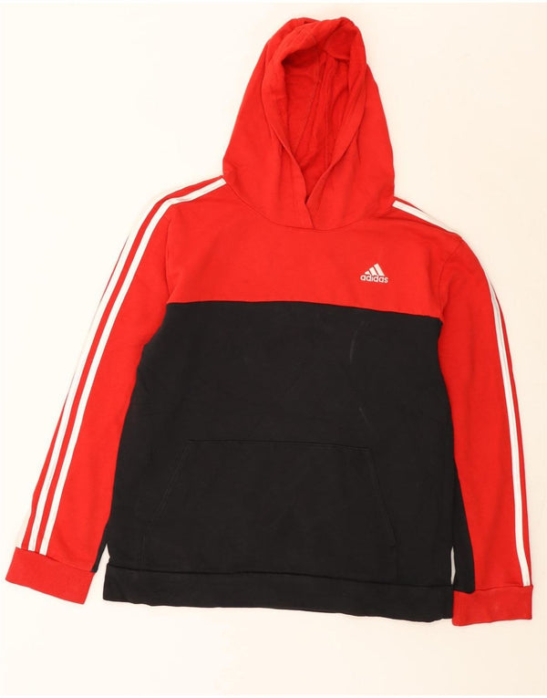Pulover Adidas pentru fete 13-14 ani XL bumbac color bloc roșu