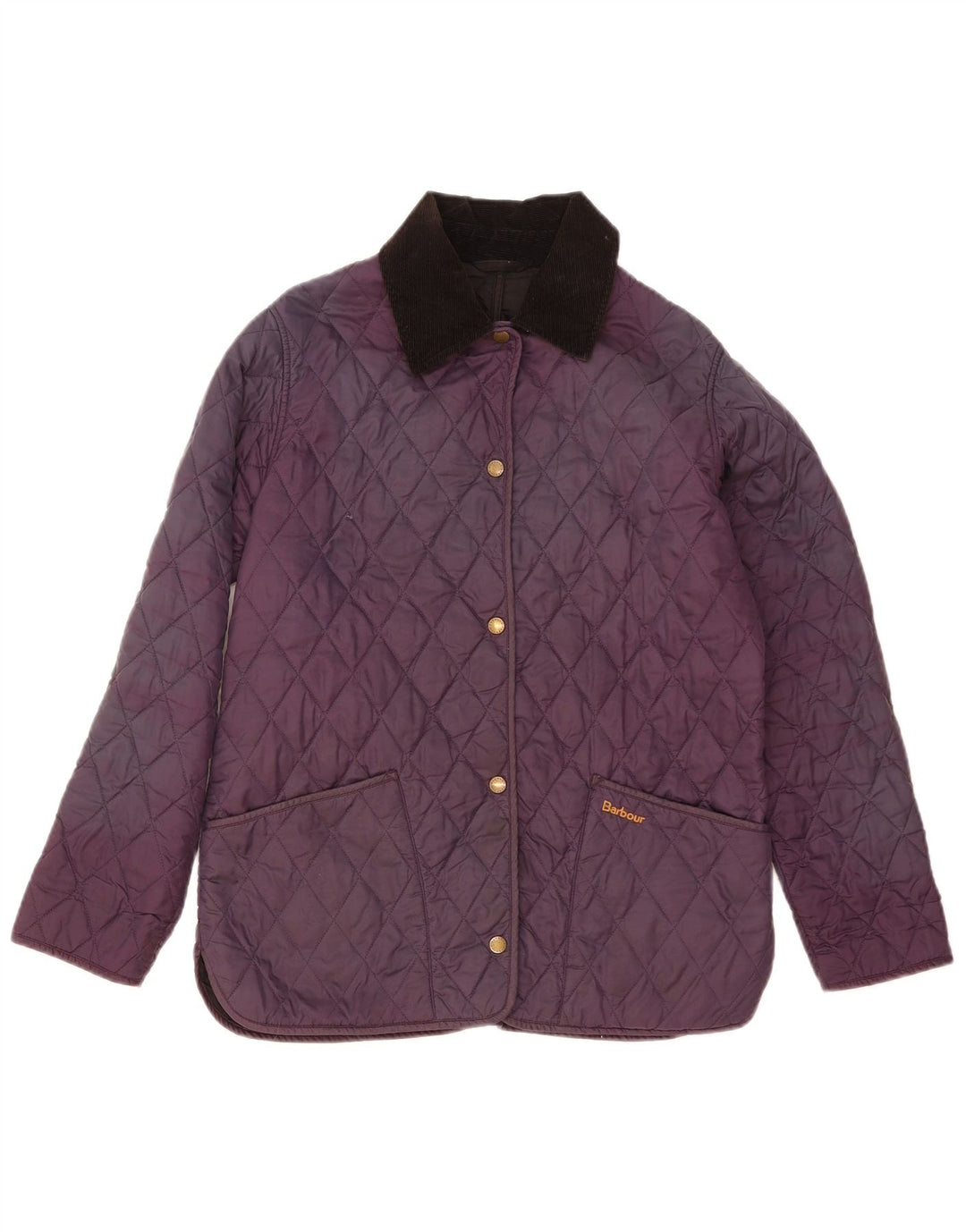 Jachetă matlasată Barbour pentru femei UK 12 Poliester violet mediu