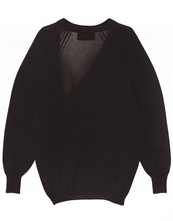 Pulover cardigan cu paragate Gianfrediani pentru femei UK 14 Medium Black Viscose