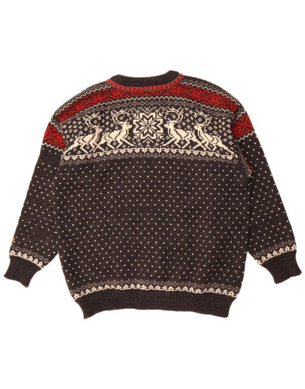 Pulover cardigan pentru femei Dale of Norway UK 20 2XL Gri Fair Isle Lână