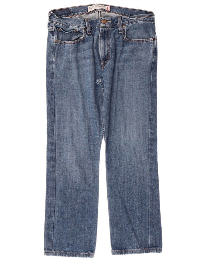 Blugi Levi's 514 Slim Straight pentru bărbați W34 L27 Bumbac albastru