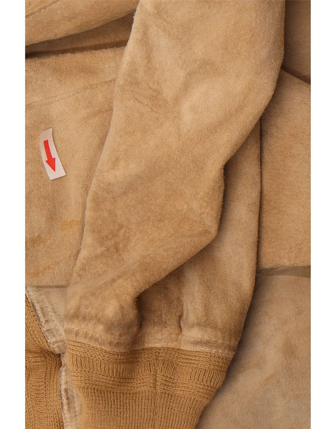 Bomber Vintage pentru femei de piele intoarsa IT 48 XL Bej