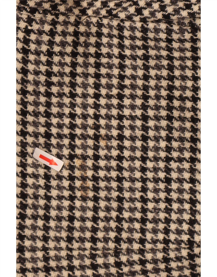 Blazer Vintage pentru femei cu 2 nasturi IT 44 Medium Gri Houndstooth