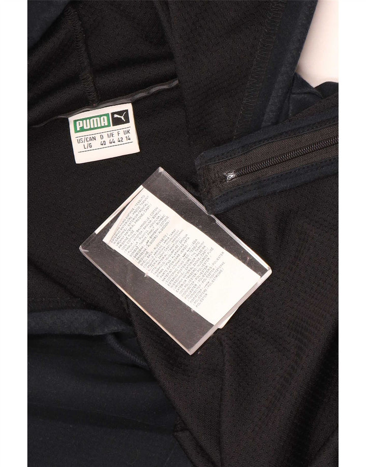 Pulover cu glugă cu grafic Puma pentru femei UK 14, mare, negru, poliester