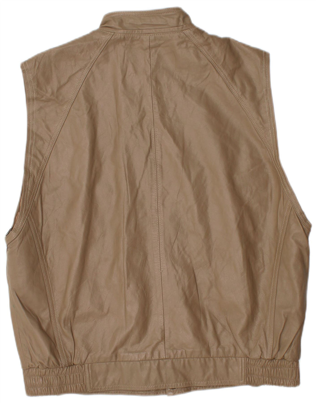 VINTAGE Gilet din piele pentru bărbați UK 40 Large Brown