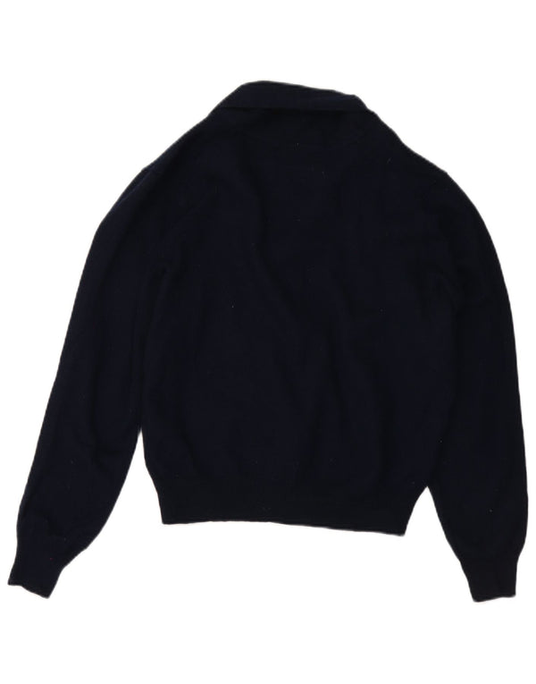MARKS & SPENCER Pulover cardigan crop pentru femei UK 18 XL bleumarin acrilic