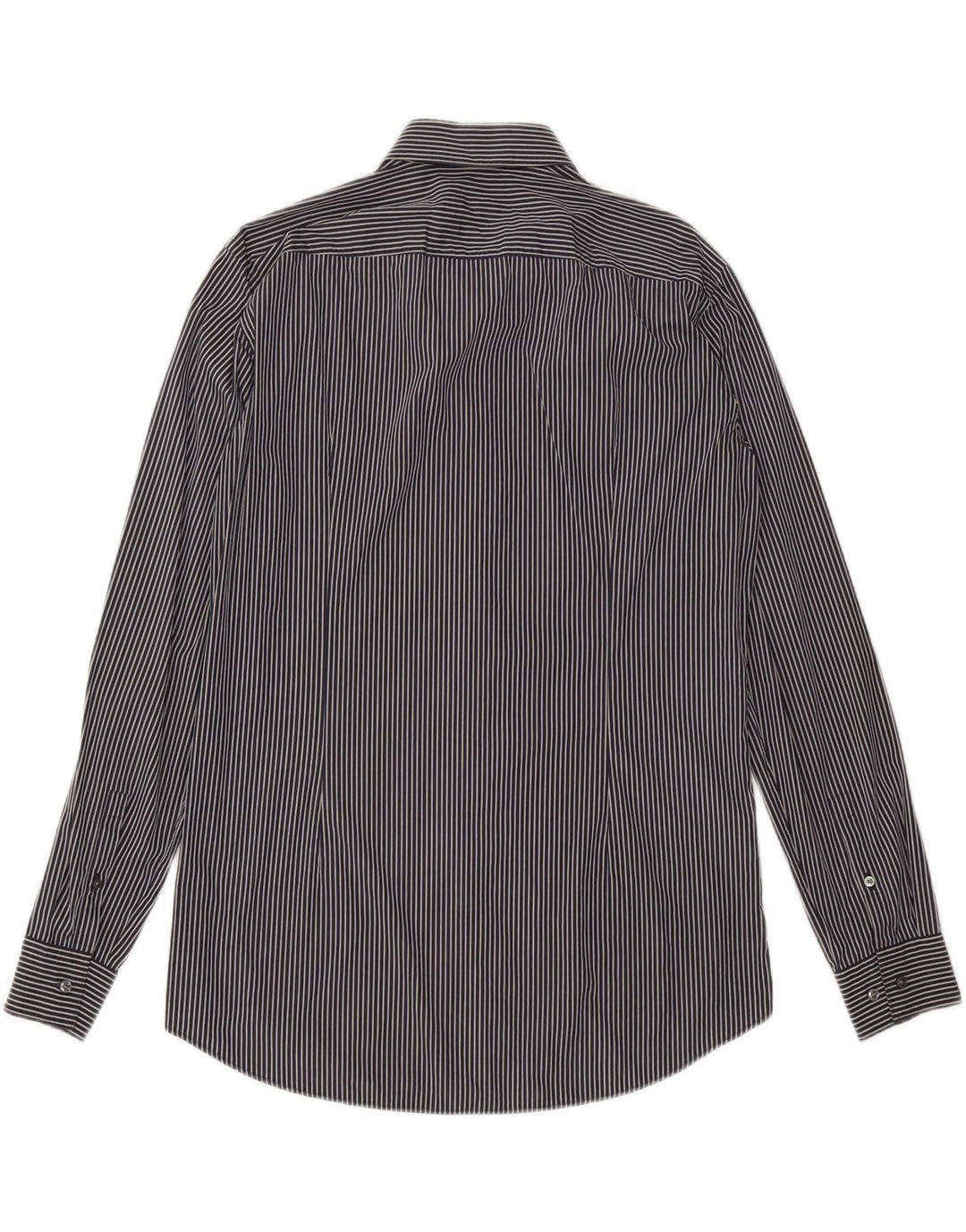 Cămașă elastică pentru bărbați HUGO BOSS Mărimea 42 16 1/2 mare, neagră, cu dungi