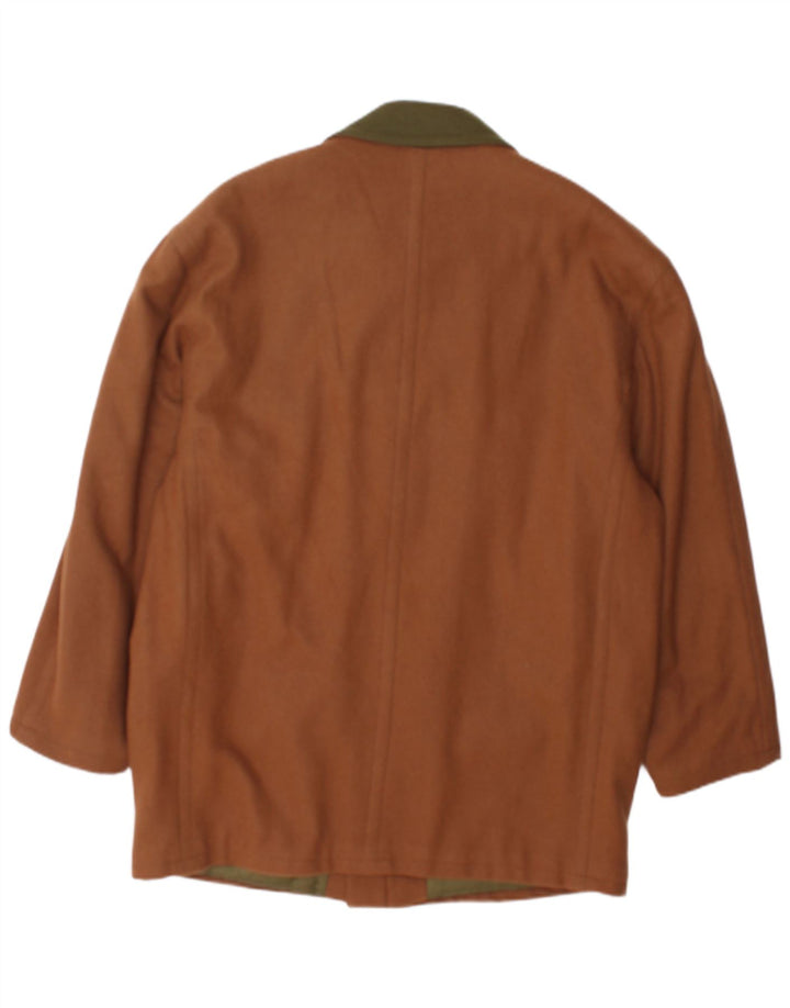Pardesiu vintage pentru bărbați UK 40, mare, maro, bloc de culoare