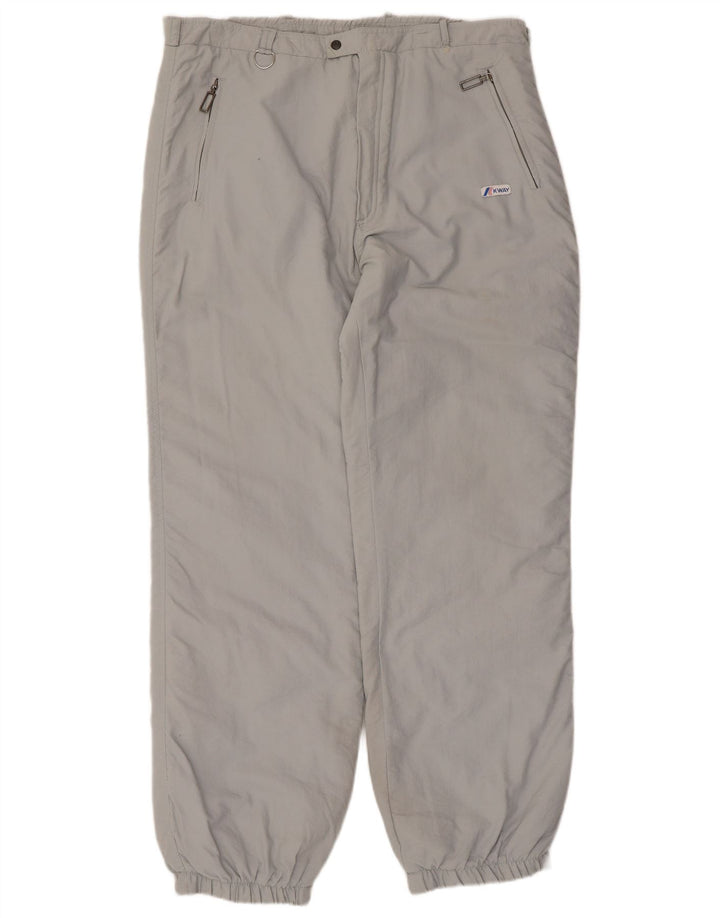 Pantaloni de schi pentru bărbați K-Way IT 48 Medium W38 L31 Gri Poliamidă