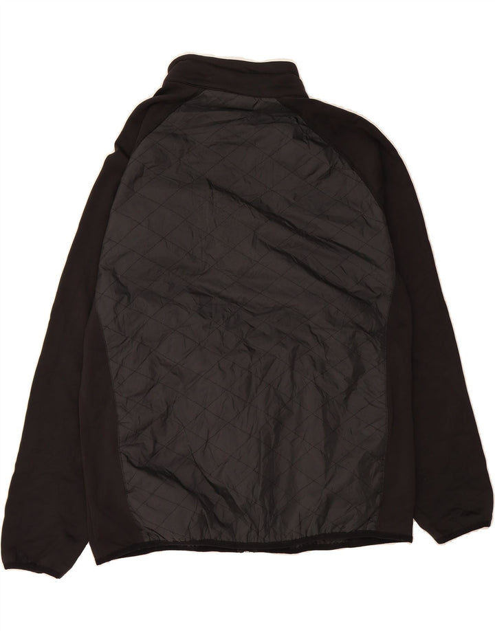 IZOD Mens Bomber Jacket UK 40 Large Black Colourblock Polyester Vintage Izod and Second-Hand Izod from Messina Hembry 