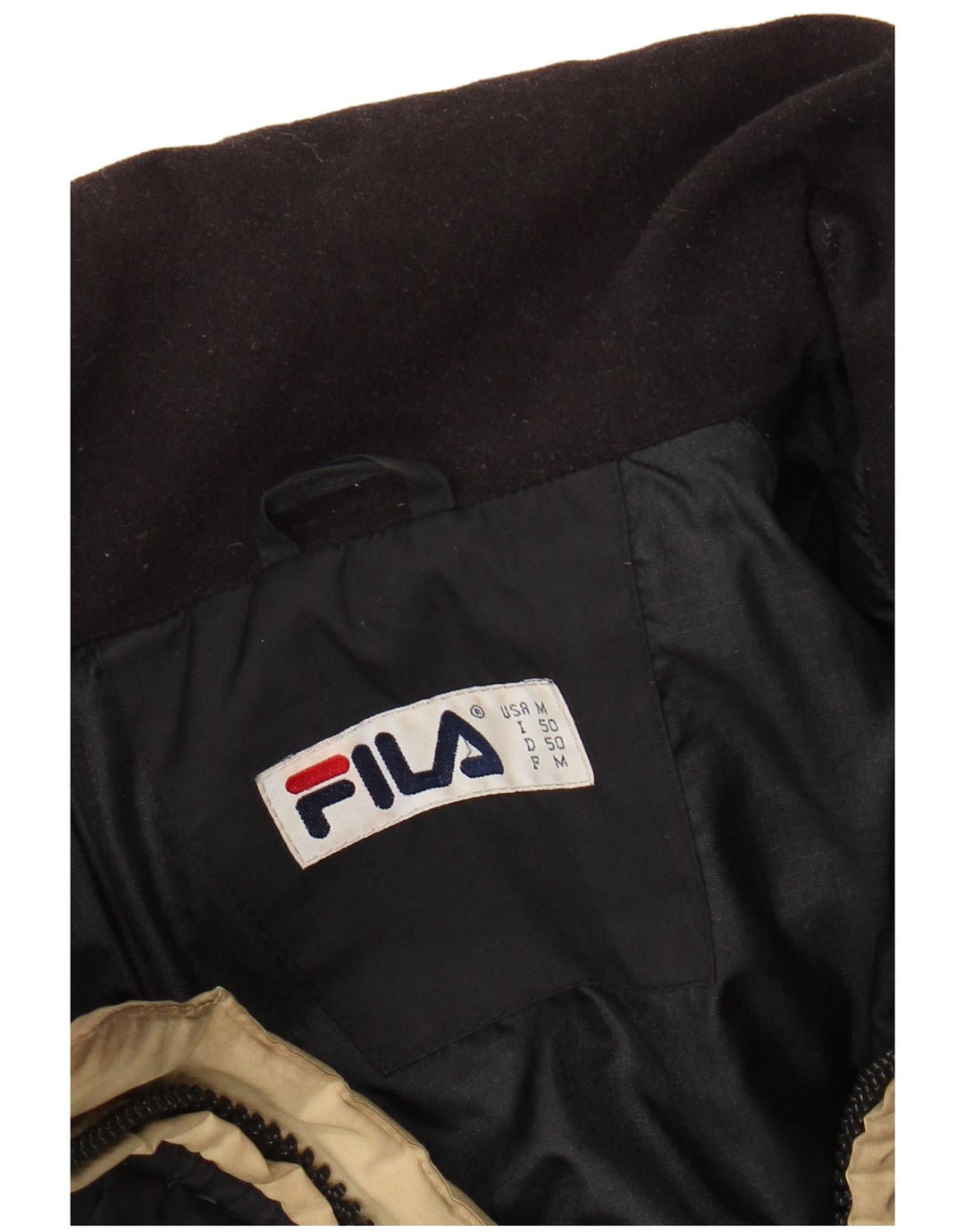 Jachetă căptușită pentru bărbați FILA IT 50 Large Black