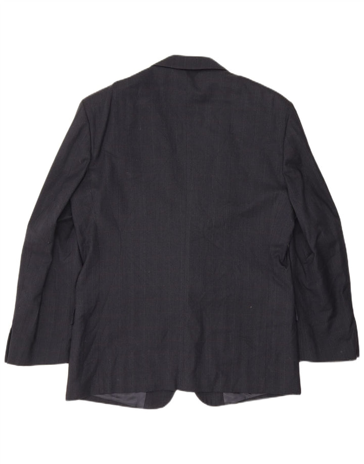 Jachetă Valentino pentru bărbați cu 2 nasturi IT 52 XL Lână virgină bleumarin