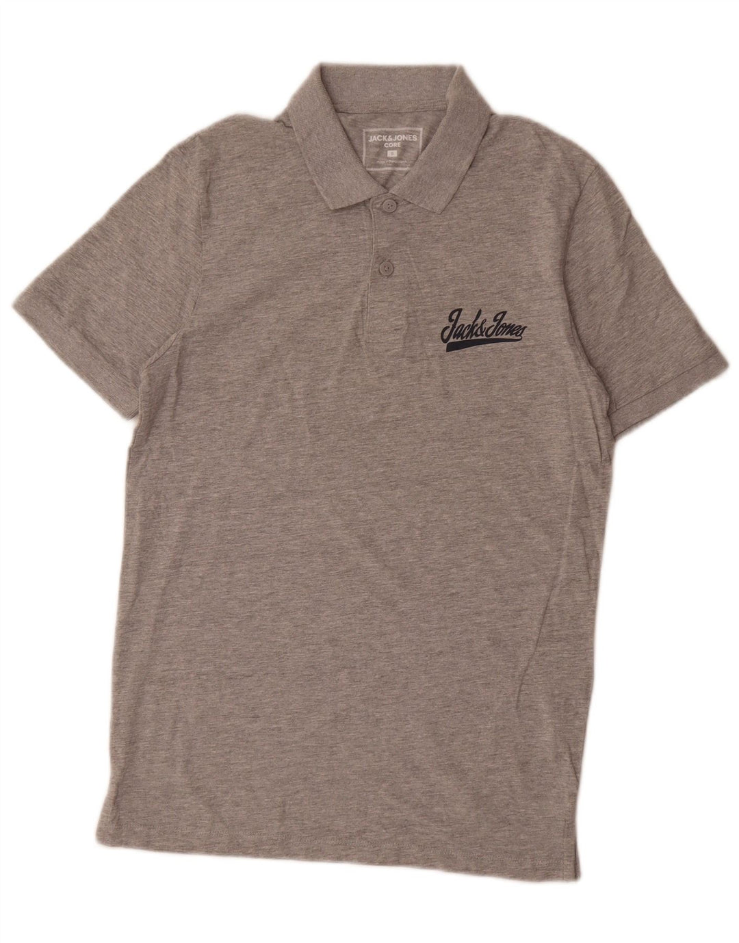 Tricou polo Jack & Jones pentru bărbați, bumbac gri mic