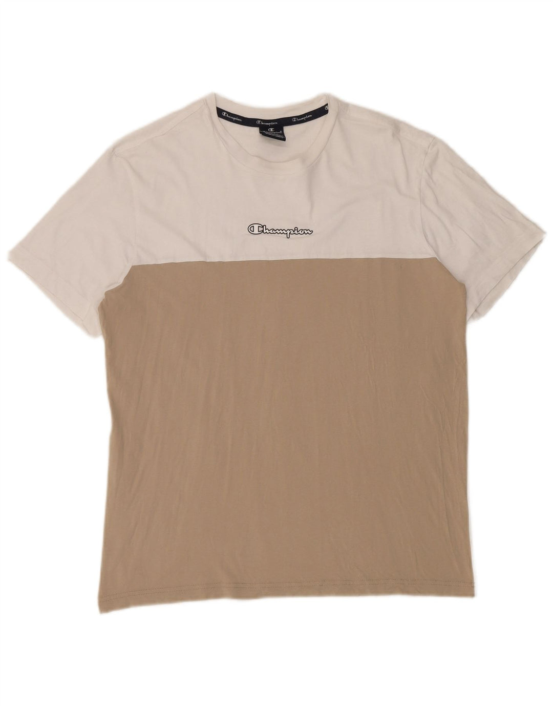 Tricou pentru bărbați Champion Top mare, alb, bloc de culoare