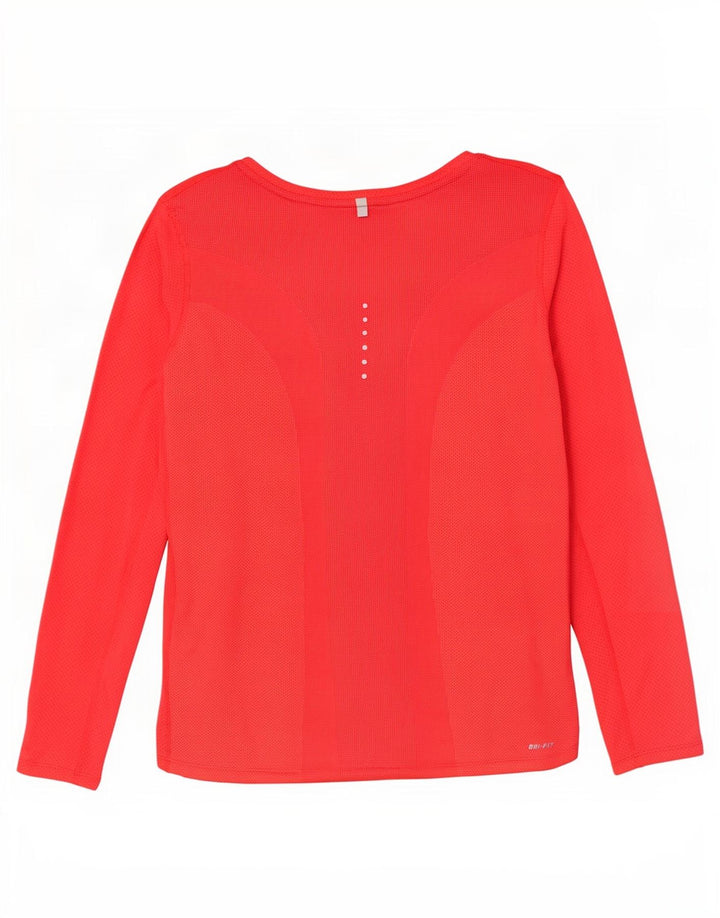 Nike Dri Fit Top cu mânecă lungă pentru femei UK 16 Large Red