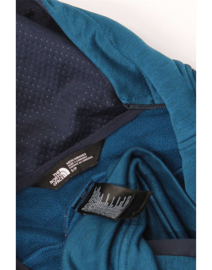 Pulover The North Face pentru bărbați, cu fermoar, din poliester color-block, albastru