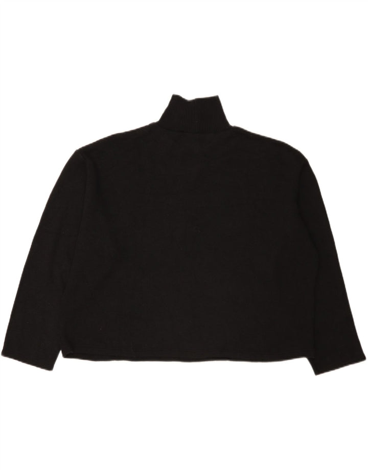 Pulover oversized cu gât țestoasă pentru femei Zara UK 14 mare negru