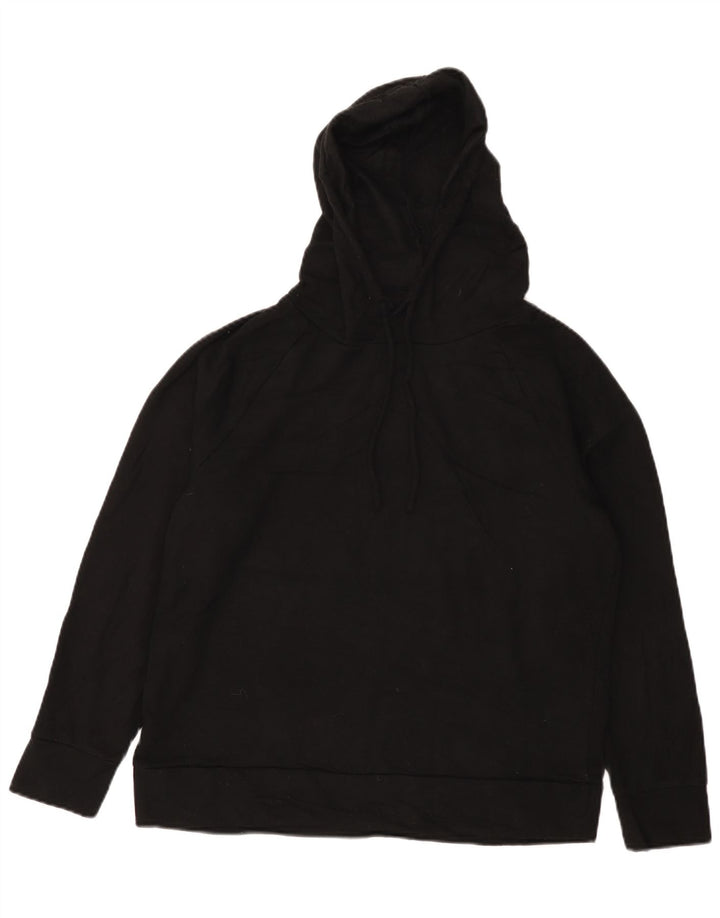 Eddie Bauer Pulover cu glugă cu formă largi pentru femei UK 14 Poliester mediu negru